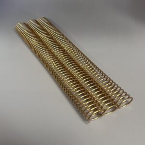 1" x12" #4 Gold Solid Spiral (1 Piece)