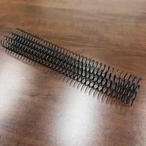 1" x12" #3wo Black Spiral Wire (1 Piece)